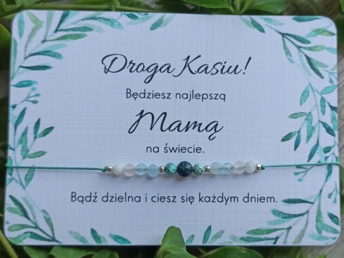  Bracciale portafortuna per la futura mamma, gravidanza, pietre amuleto