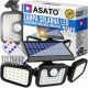  Lampione stradale Asato 74 W 6000 lm ad energia solare