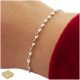  BELLISSIMO BRACCIALE DA DONNA IN ARGENTO 925 SINGAPORE 19 CM PER DONNA + OMAGGIO