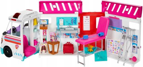  Barbie - Ambulanza Clinica mobile Set con 20 accessori HKT79