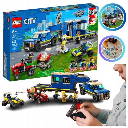  LEGO City 60315321 LEGO CITY SET DI BLOCCHI POLIZIA CENTRO DI COMANDO REGALO DI BABBO NATALE