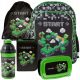  Zaino scuola multiscomparto Minecraft Paso nero, Sfumature di grigio e argento, Sfumature di verde, Multicolore 18 l + 4 altri prodotti