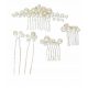  Pettine per capelli Ason Jewelry bianco