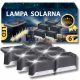  Lampada solare Red Garden, nera, 5 cm, 6 pz.