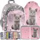  Zaino scuola multiscomparto Paso Sfumature di rosa, Sfumature di grigio e argento, Multicolore 19 l + 2 altri prodotti