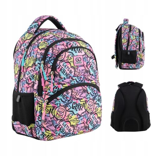  Zaino scolastico multiscomparto GoPack, multicolore, 17 anni