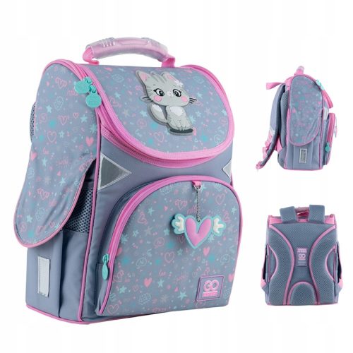  Zaino scuola GoPack monocomparto Sfumature di grigio e argento 11 l