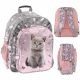  Zaino scuola multiscomparto Paso Sfumature di rosa, Sfumature di grigio e argento, Multicolore 19 l