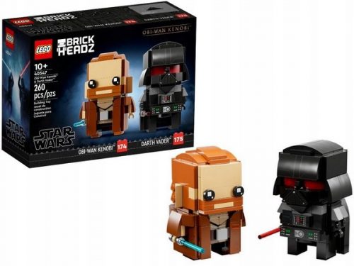  LEGO BrickHeadz 40547 Obi-Wan Kenobi e Darth Vader + Catalogo Lego 1/2024 Bricks City Technic Velocità Star Wars Harry Potter Duplo