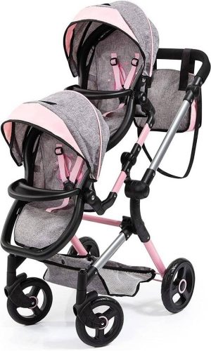  Passeggino profondo per bambole Bayer Design TWIN NEO