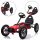  BABY MIX BUGGY GO KART CON PEDALI GRANDE, RESISTENTE FINO A 50KG, ROSSO