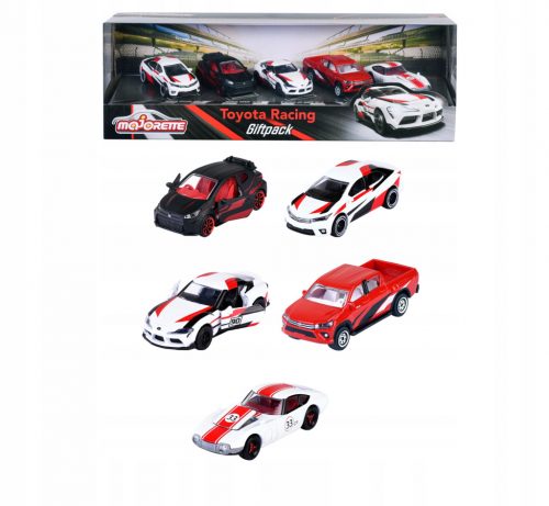  CONFEZIONE REGALO MAJORETTE TOYOTA RACING CONFEZIONE DA 5 1:64 NUOVO SET DA COLLEZIONE