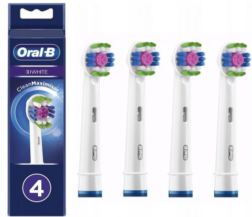  Testine per spazzolino elettrico Oral-B Pro 3D White, 4 pezzi