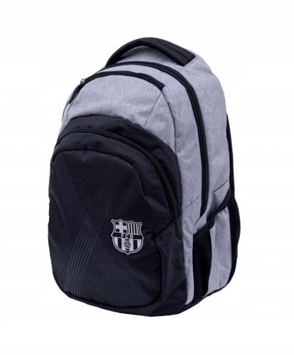  Zaino scolastico multiscomparto FC Barcelona Astra, nero, sfumature di grigio e argento, 24 l