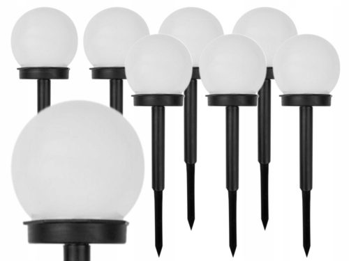  Lampada solare LED Plus, bianca, 32 cm, 8 pz.