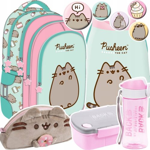  PUSHEEN ST.Right MINT Zaino Cat Kitten PER RAGAZZA GRADO 1-3 + 5 altri prodotti