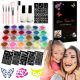  GRANDE SET DI TATUAGGI MODELLI PER TATUAGGI GLITTER 24 COLORI