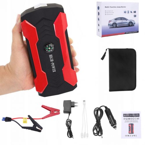  ALIMENTATORE DA AUTO PER AVVIAMENTO DI EMERGENZA 28000MAH CON FUNZIONE TORCIA LED