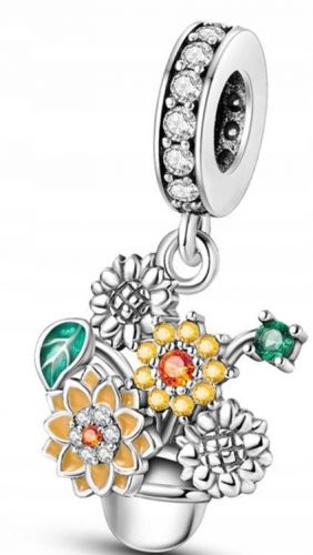  Pendenti con ciondoli Bouquet Ciondoli Fiori Pendenti con ciondoli Argento s925