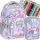  Zaino scuola multiscomparto Backup Multicolor 26 l + astuccio triplo pieghevole Backup