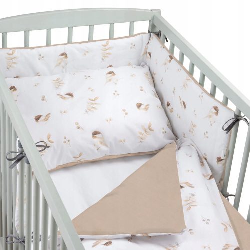  Set biancheria da letto Pepi 90 x 120 cm nei toni del marrone e del beige