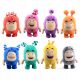  8 PEZZI MASCOTTE PELUCHE ODDBODS ANIME 18 CM