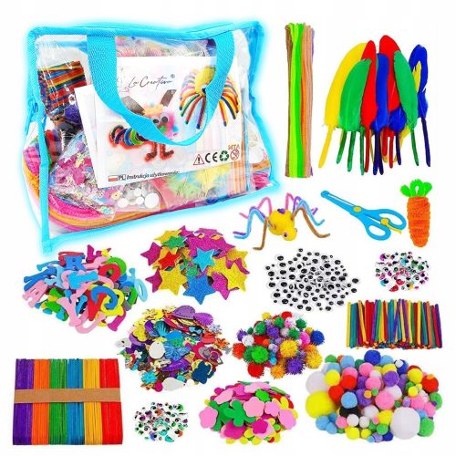  KIT ARTE CREATIVA per bambini 2000 pz. REGALO DI NATALE LaCreativa