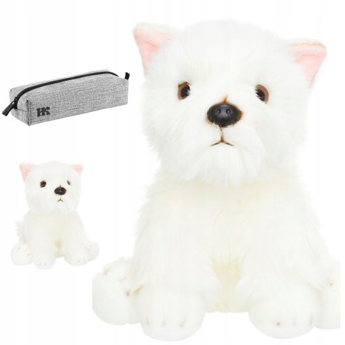  SMILY PLAY CUTE MASCOT PELUCHE TERRIER DOG, morbido come vero + astuccio tubolare Hilånke