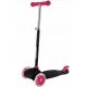  SCOOTER A TRE RUOTE A LED, LUMINOSISSIMO, SICURO, 50KG, stabile, rosa