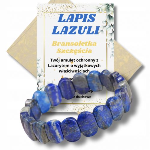  Bracciale della Felicità, LAPISLAZZULI - LAZURITE, Pietra naturale sfaccettata