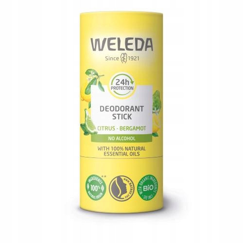  WELEDA Deodorante stick al limone e bergamotto, 50 g