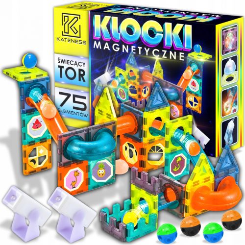  BLOCCHI MAGNETICI 3D, COSTRUZIONI EDUCATIVE, SET PUZZLE GRANDE 75 PZ