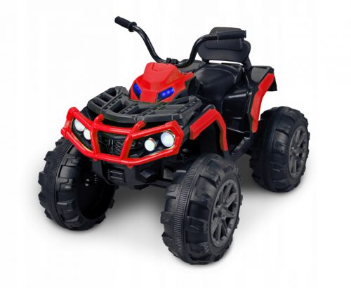  Potente Quad Q2 ROSSO con batteria per bambini + luce MP3