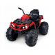  Potente Quad Q2 ROSSO con batteria per bambini + luce MP3