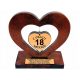  Cuore per 18 30 40 50 60 70 80 Statuetta regalo di compleanno con incisione