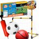  SET 2in1 POMPA BASKET BRAKMA CALCIO POMPA GIOCO SPORT WOOPIE