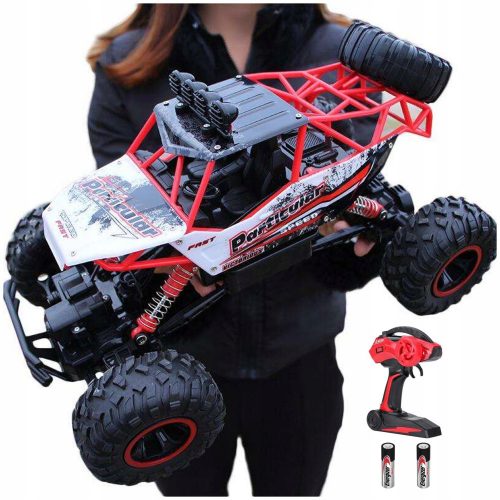  GRANDE AUTOMOBILE RC FUORISTRADA IN METALLO4x4 LED PER BAMBINI REGALO + Batteria alcalina Energizer AA (R6) 2 pz.