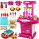  SET Cucina per Bambini XXL Pieghevole in Valigia Portatile + Pentole e Posate