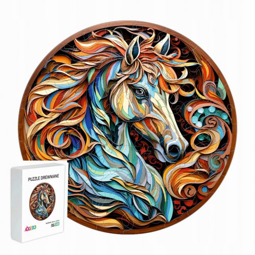  PUZZLE IN LEGNO PER BAMBINI ADULTI 145 PEZZI CAVALLO REGALO PER BAMBINI