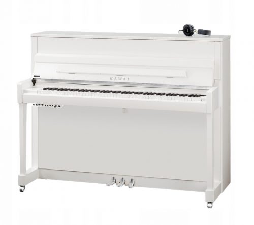  Kawai K 300 pianoforte bianco lucido + cromo + sistema ATX4