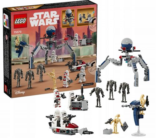  LEGO Star Wars 75372 Clone Trooper e Battle Droid Battle Pack