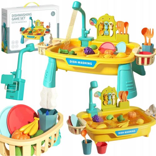  Set lavello grande per bambini per lavare i piatti interattivi con acqua