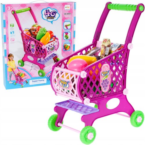  Carrello della spesa per bambini MalPlay 107229, rosa