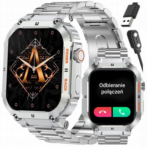  Orologio da uomo Gravity SMARTWATCH GT6 POLACCO CONNESSIONI MENU PRESSIONE