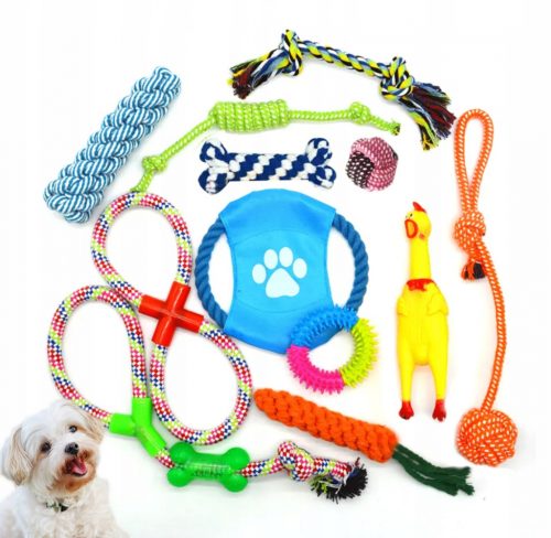  GIOCHI PER CANI, DENTIGER, DISCO, 12 PEZZI