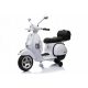  Motore Scooter a batteria per bambini Vespa Bianca 2 Motori Ruote in pelle EVA