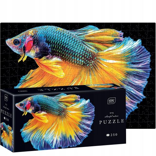  PUZZLE 250 ELEMENTI PESCI Colorati Interprint PUZZLE per ADULTI GRANDI