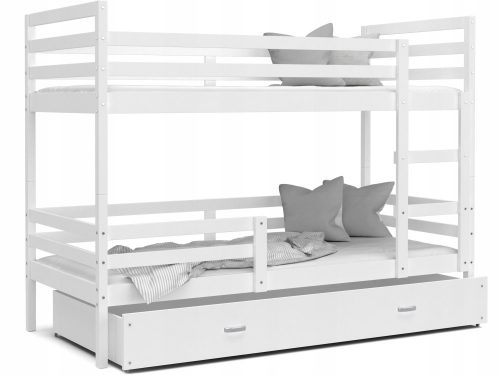  Letto a castello Eurotel Jacek 86 x 198 cm bianco