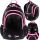  Zaino scuola multiscomparto ST.RIGHT, nero, sfumature di rosa, 20 l