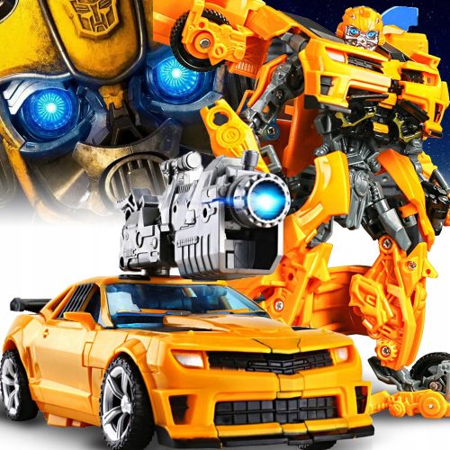  TRASFORMA BUMBLEBEE GIOCATTOLO ROBOT PER AUTO 2IN1 20CM